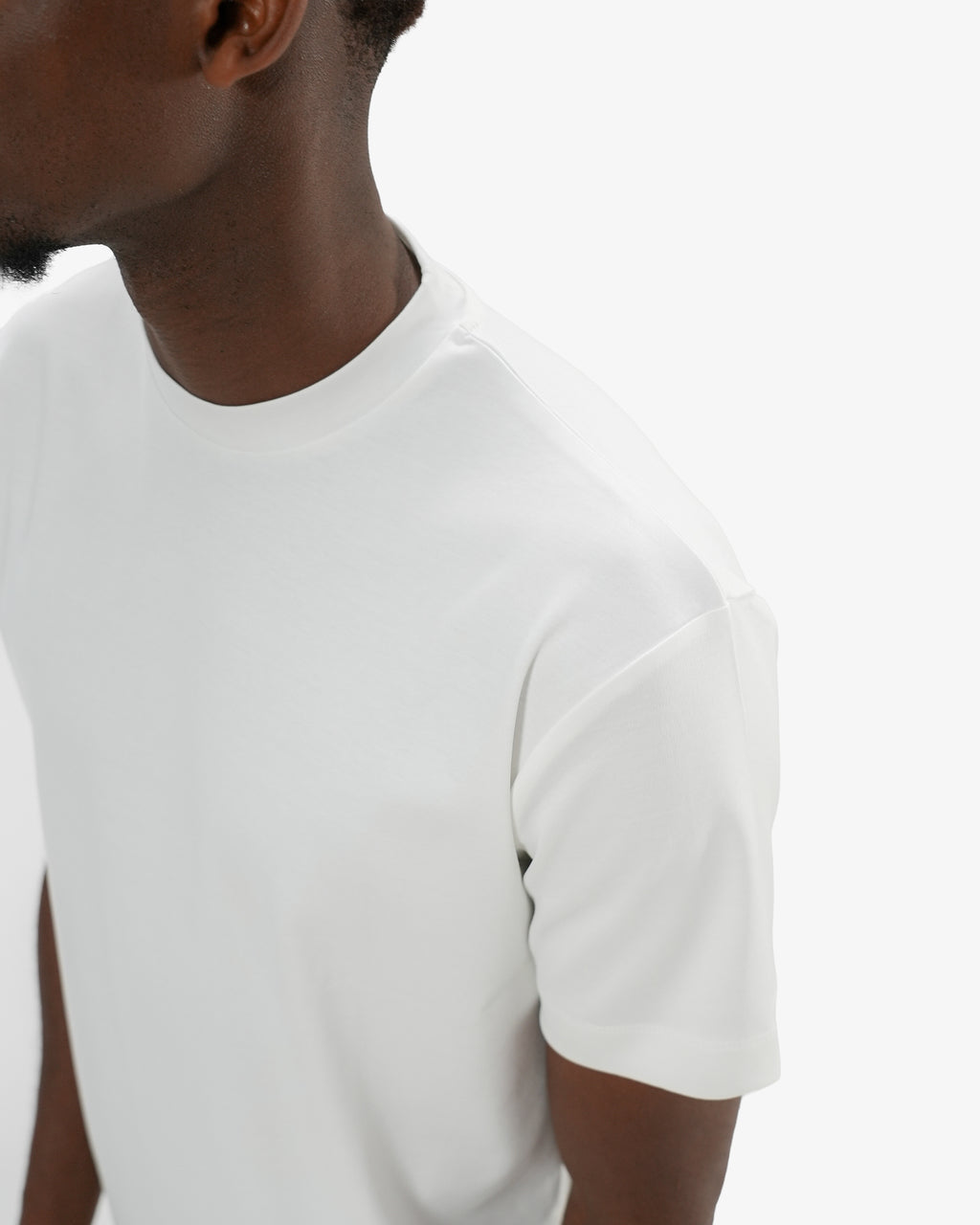 Mercerized Cotton T-Shirt - White