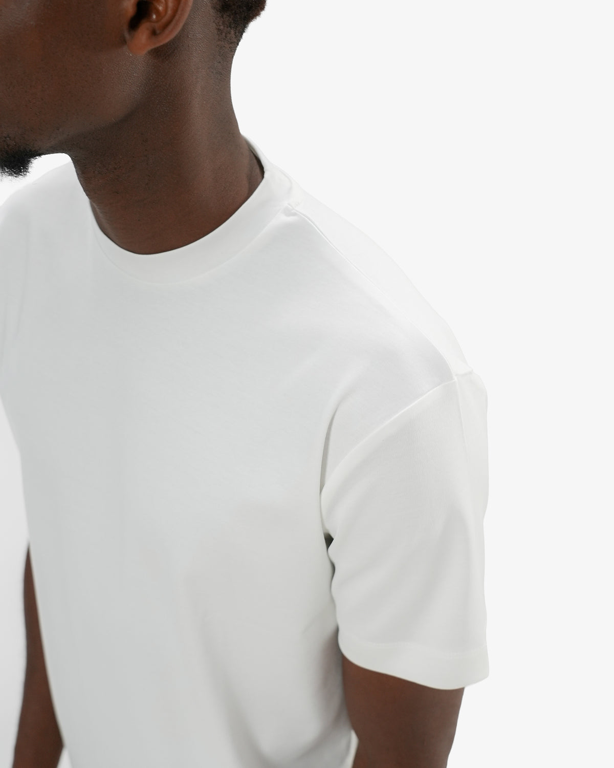 Mercerized Cotton T-Shirt - White