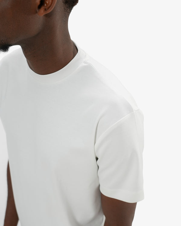 Mercerized Cotton T-Shirt - White