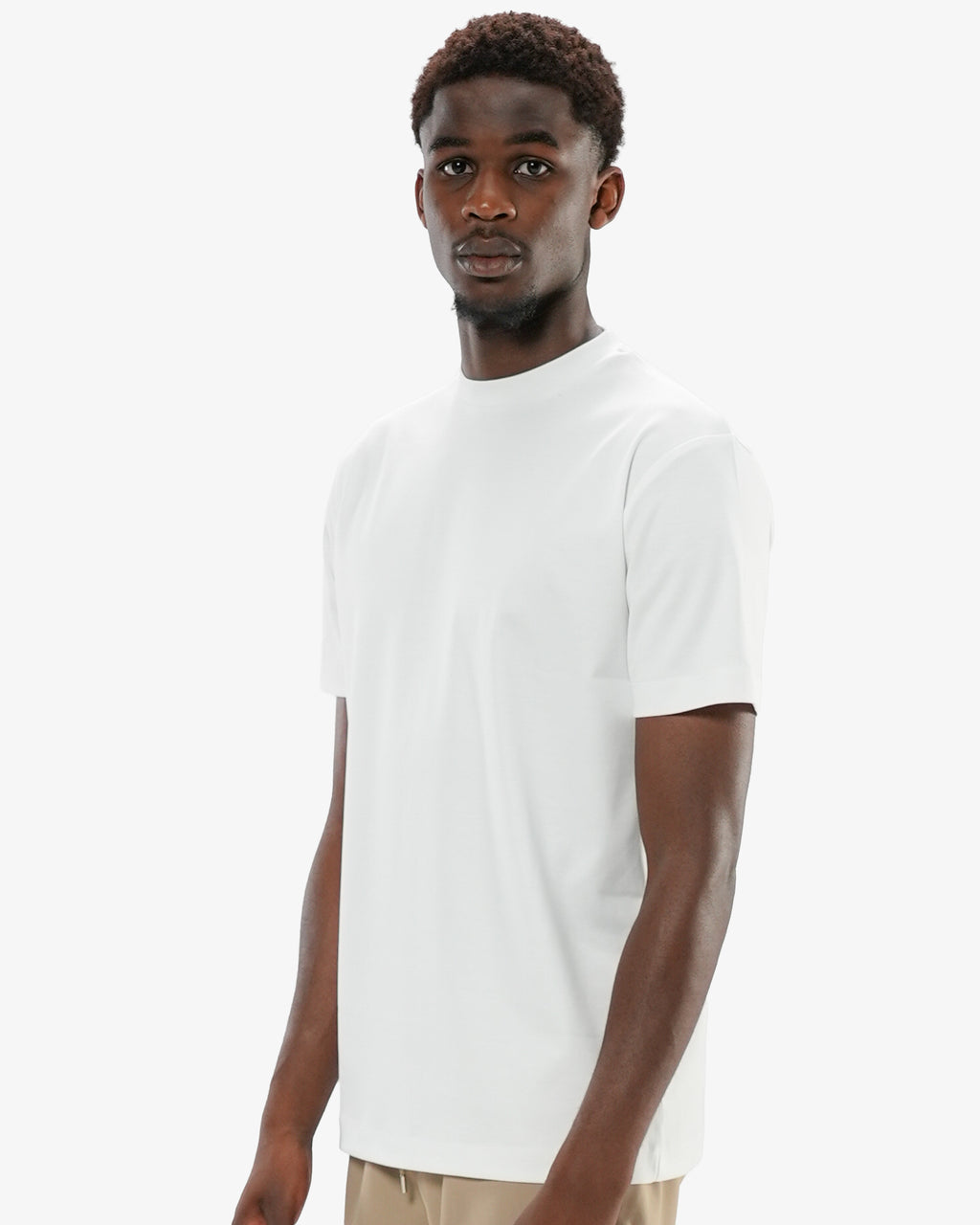 Mercerized Cotton T-Shirt - White