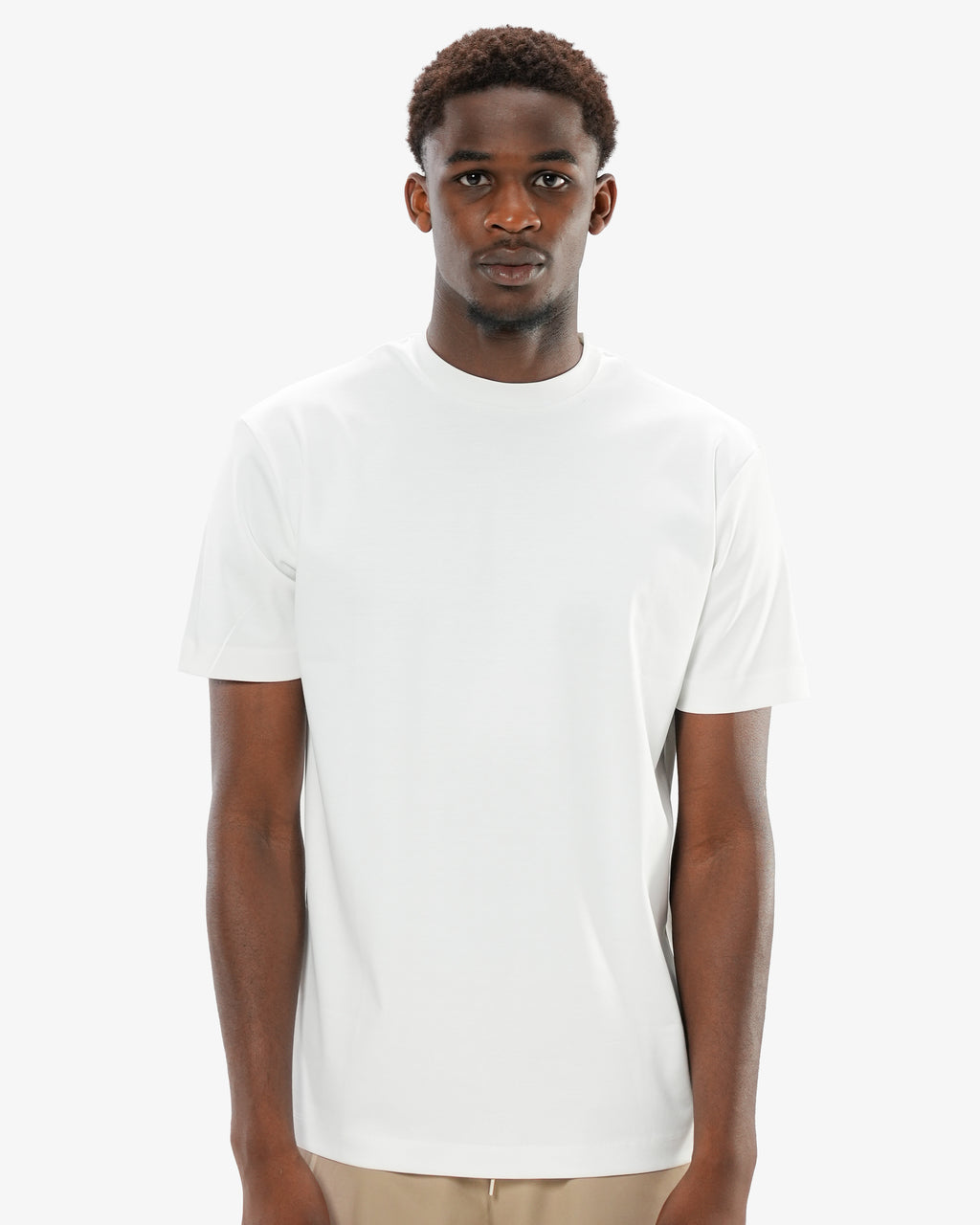 Mercerized Cotton T-Shirt - White