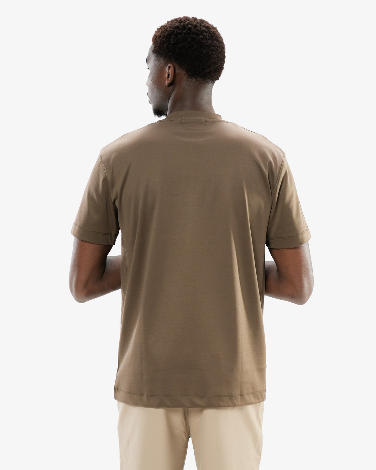 Mercerized Cotton T-Shirt - Olive