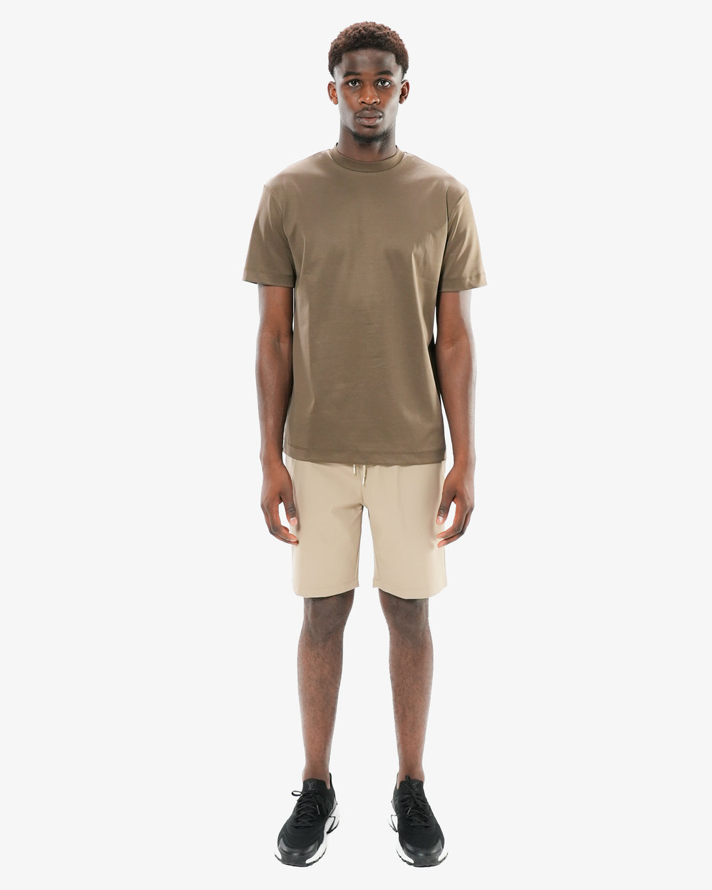 Mercerized Cotton T-Shirt - Olive
